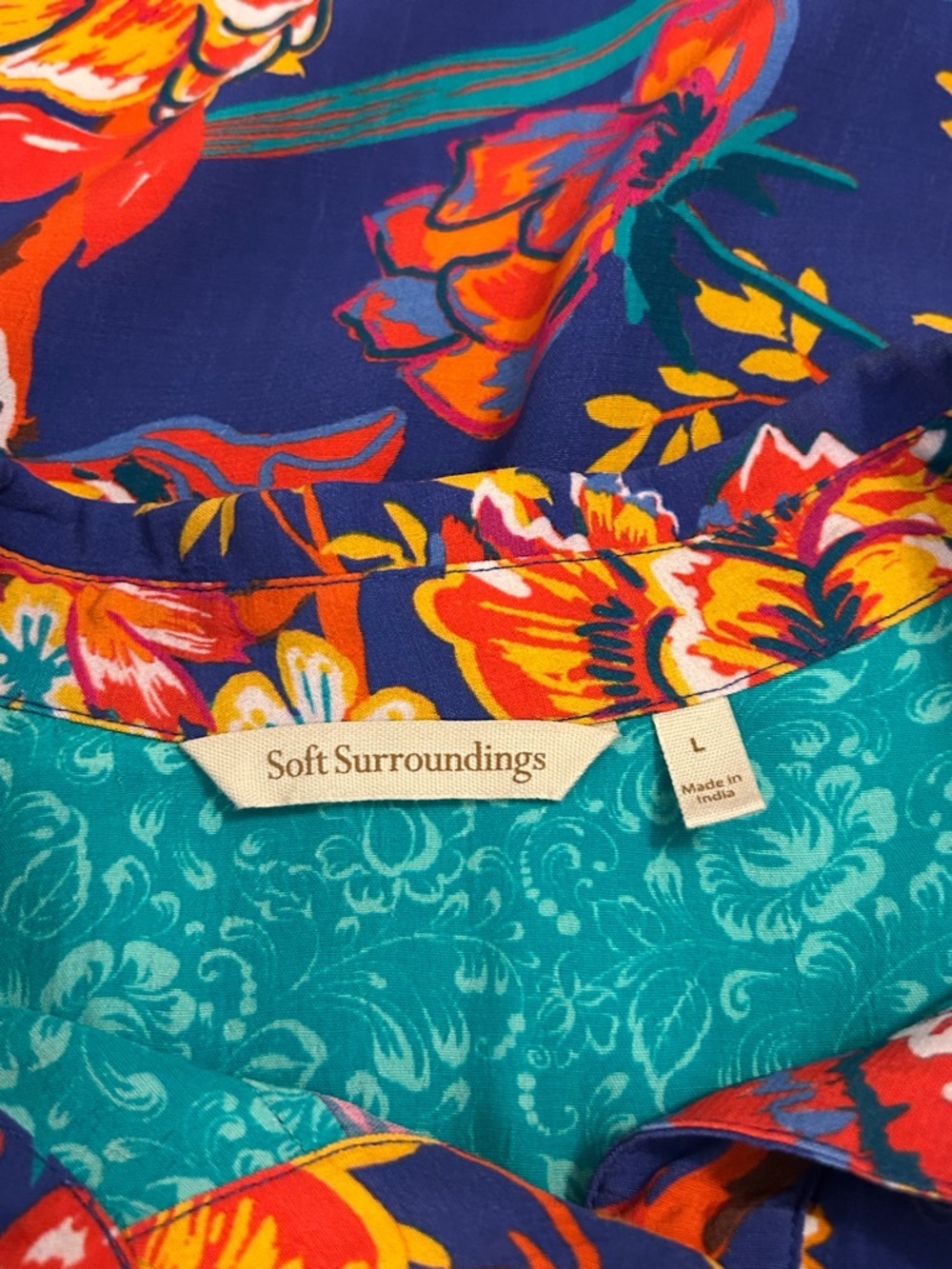 Soft Surroundings Hermosa Patchwork Embroidered top - Picture 15 of 15